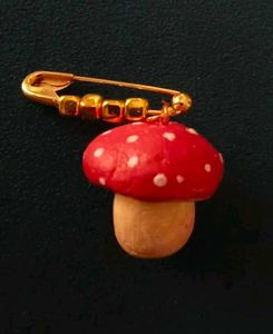 Mushroom Charm Keychain
