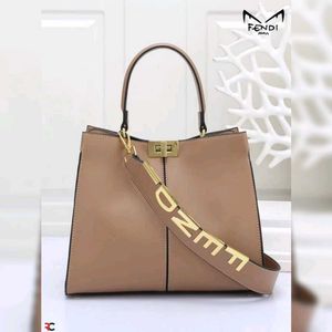 FENDI PEEKABOO TOTE BAG* TWIST LOCK BUCKET BAG*