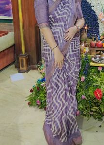 Imported Fabric Saree With Blouse