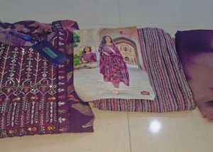 Floral maroon  Ethnic kurta suit