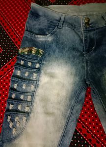 Ankle Length With 2 Button Jeans