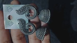 6 Pcs Oxidised Earrings