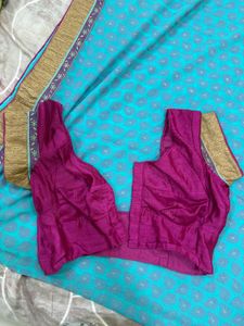 Saree With Stitched Blouse