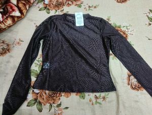 Stylish Sheer Long Sleeve Top