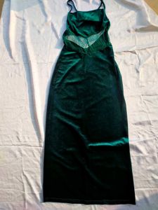 Brand New (Urbanic) Green Velvet Dress
