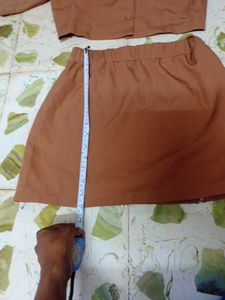 S Size Top And Skirt Half