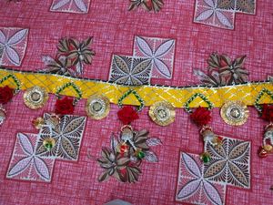 Rajasthani Gota Patti Door Hanging Toran/ Bandhanw