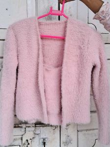 Extra Fuzzy Cami Top &amp; Cardigan