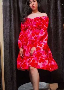 Floral Print Tiered Mini Dress