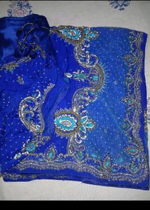Elegant Blue Saree