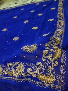 Aari Work Saree Have Some Stain Need Dry Clean