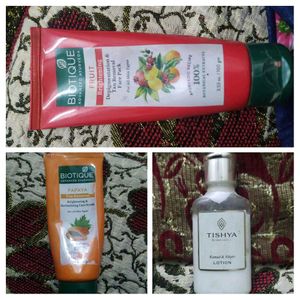 Biotique & Tishya Skincare Set