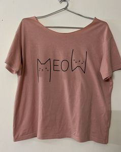 Pink one Shoulder Top