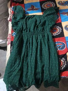 girls Green Midi Dress