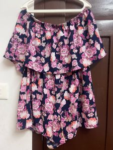 Floral Print Romper