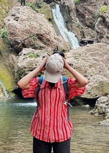 Unisex  Cotton Striped Shirt