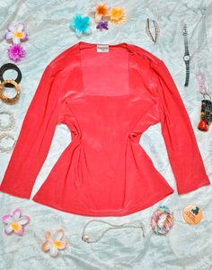 🎁Buy 2 Get 1 Free 🎁Chic Red Square Neck Top