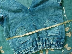 wash blue jeans cargo joggers pants