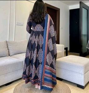 Angrakha Anarkali suit set And Black Gown