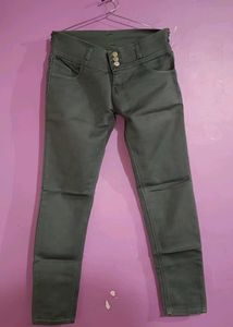 Stylish Olive Green Jeans