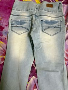 Denim Ribbed Jeans