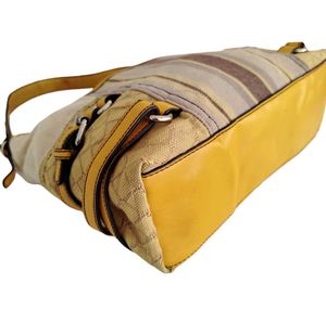 Vintage Etienne Aigner Yellow Brown Tan Handbag