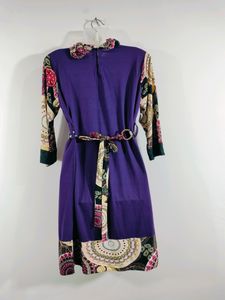 Purple Printed Dresses (Women's)