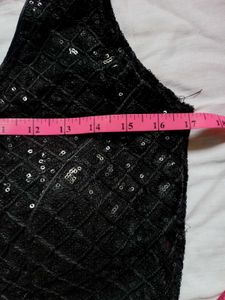 Black Sequins Blouse
