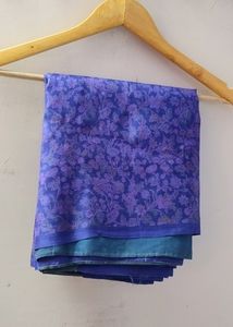 💝 BLUE COLOR PRINTING SAREE