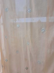 40)Embroidered Chiffon Dupatta