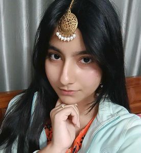 Golden Jhumka Earrings with Pearls