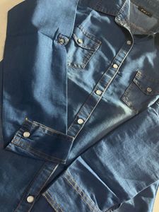 Denim Button-Down Shirt
