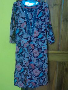 Floral Print Salwar Kameez Suit