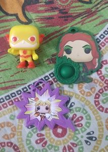 Reverse flash, Harley Quinn, Poison Ivy