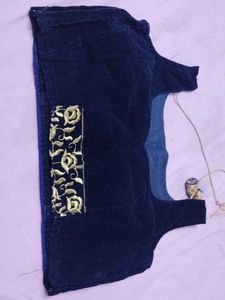 Velvet Blouse Navy Blue 💙