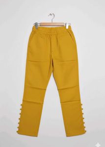 Mustard Casual Pants - cotton