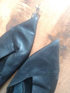 Zara Black Leather Bellies
