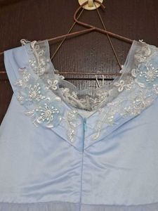 Elegant Blue Party Gawn