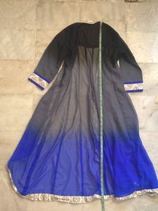 Ombre Sheer Kalidar Ethnic Jacket