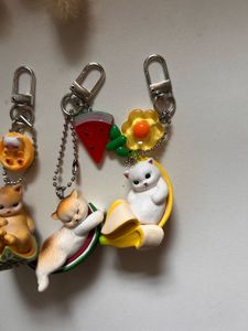 Fruit Cat Keychain ✨