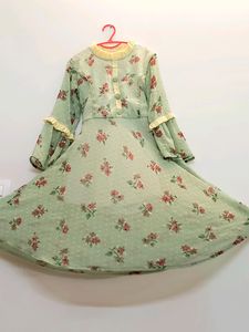 Ruffle neckline chiffon top!