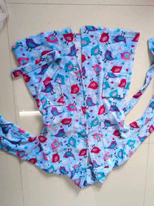Cute Bird Print Robe