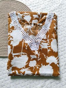 Floral Print Kurta