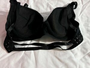 Black Bra with scalloped trim