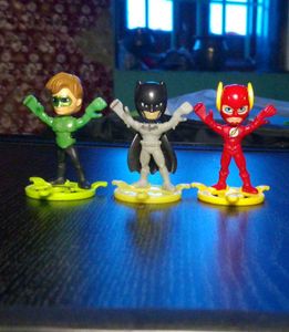 Set Of-3 Superheros (Flash/Batman/Green Lantern)