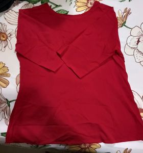 Front Cut Red Top