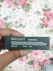 Swiss Beauty Pure Matte Lipstick- 205 Lush Pink