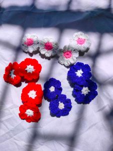 Daisy crochet clips🌸🏵️ set -2