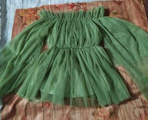 Green Tiered Ruffle top