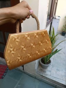 Elegant Gold Handbag